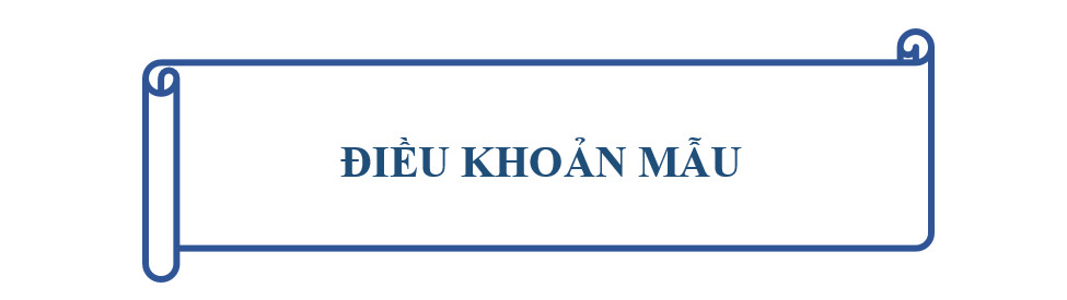 điều khoản mẫu