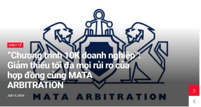 MATA ARBITRATION CÙNG CHƯƠNG TRÌNH 10K DOANH NGHIỆP